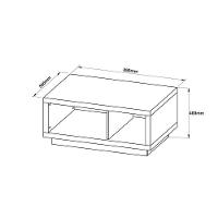 Mesa Centro Sala Mc2232 Natural - Tecno Mobili - 4