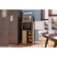 Balcão Fruteira Cozinha Josi c/ 1 Porta, 1 Nicho e 3 Cestos Branco - Genialflex - 3