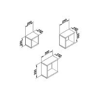 Cubo de Quarto Nicho Triplo AM 3078 Branco - Movelbento
