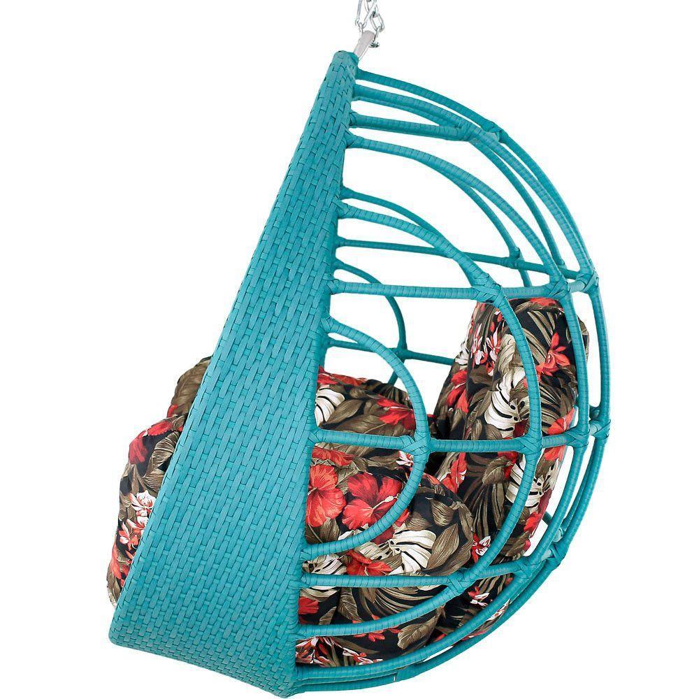 Balanço Ninho Suspenso Hungria Azul Turquia E Maui Preto - 3