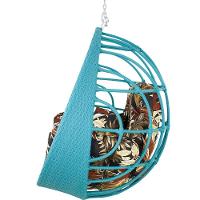 Balanço Ninho Suspenso Azul Turquia E Rivieira Marrom - 2