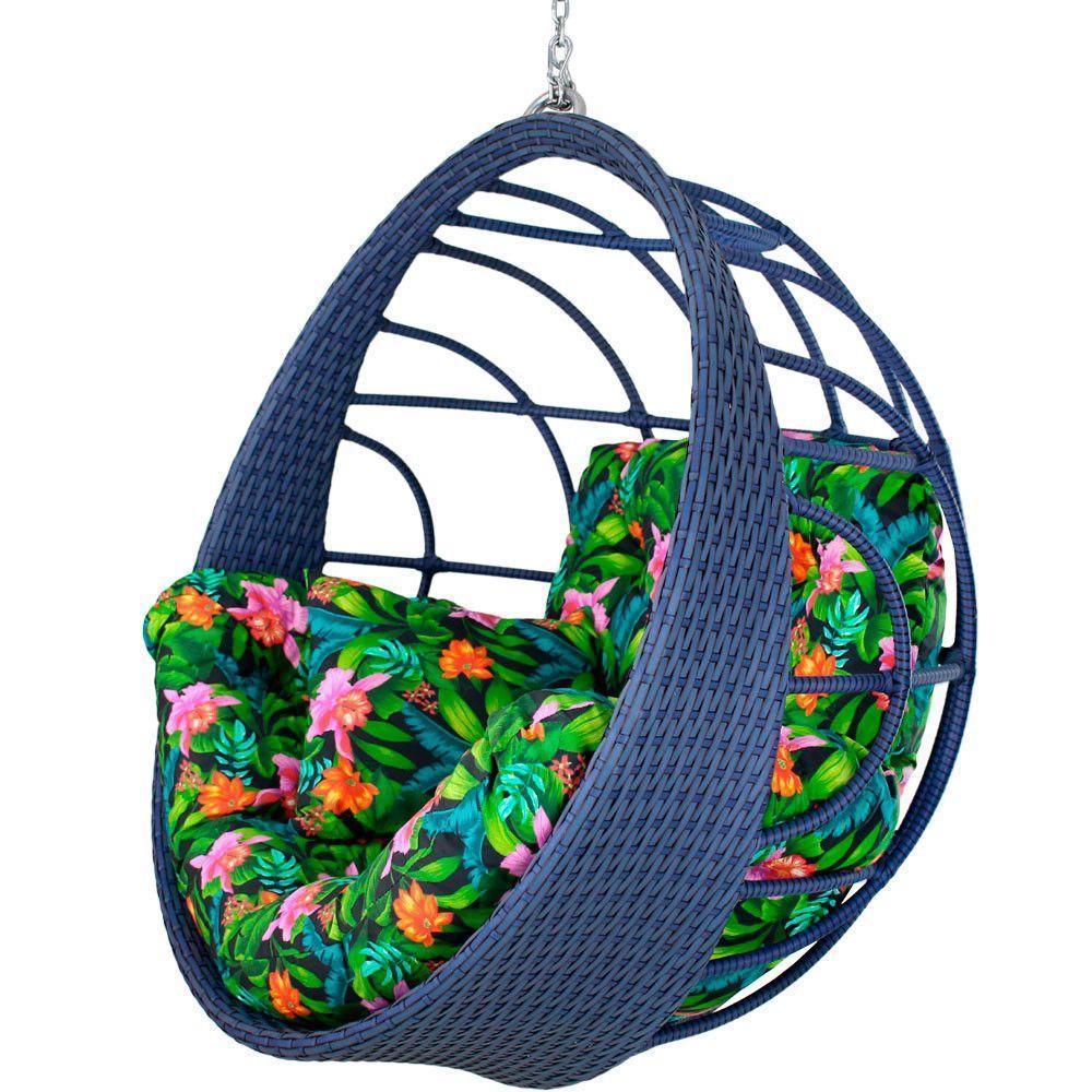 Balanço Ninho Suspenso Hungria Azul Dark E Creara - 1