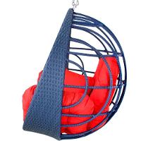 Balanço Ninho Suspenso Hungria Azul Dark E Lisato Vermelho - 3