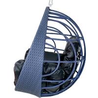 Balanço Ninho Suspenso Hungria Azul Dark/Courino Náutico Pto - 7