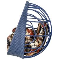 Balanço Ninho Suspenso Hungria Azul Dark E Rivieira Marrom - 4