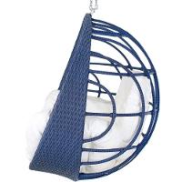 Balanço Ninho Suspenso Hungria Azul Dark/Courino Náutico Bco - 3