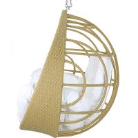 Balanço Ninho Suspenso Hungria Avelã E Courino Náutico Bco - 5