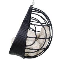 Balanço Ninho Suspenso Hungria Preto E Fundo Palha - 3