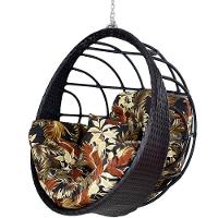 Balanço Ninho Suspenso Hungria Preto E Rivieira Marrom - 1