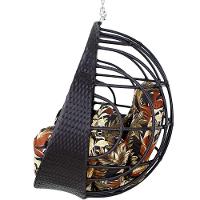 Balanço Ninho Suspenso Hungria Preto E Rivieira Marrom - 4