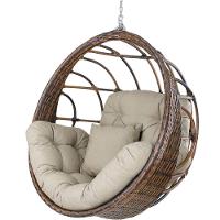 Balanço Ninho Suspenso Hungria Argila E Linhão Bege - 1