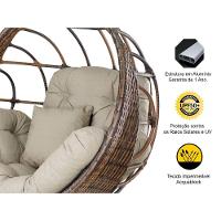 Balanço Ninho Suspenso Hungria Argila E Linhão Bege - 3