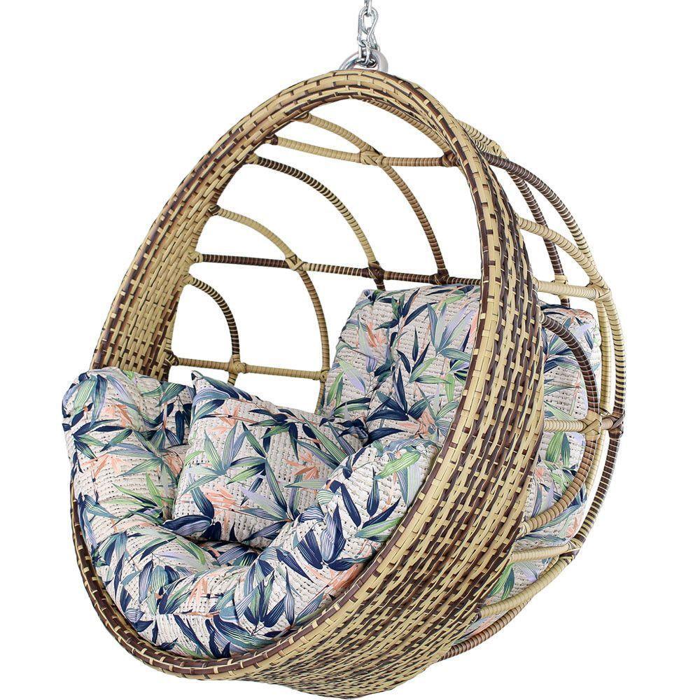 Balanço Ninho Suspenso Hungria Cappuccino E Vinales Azul - 2