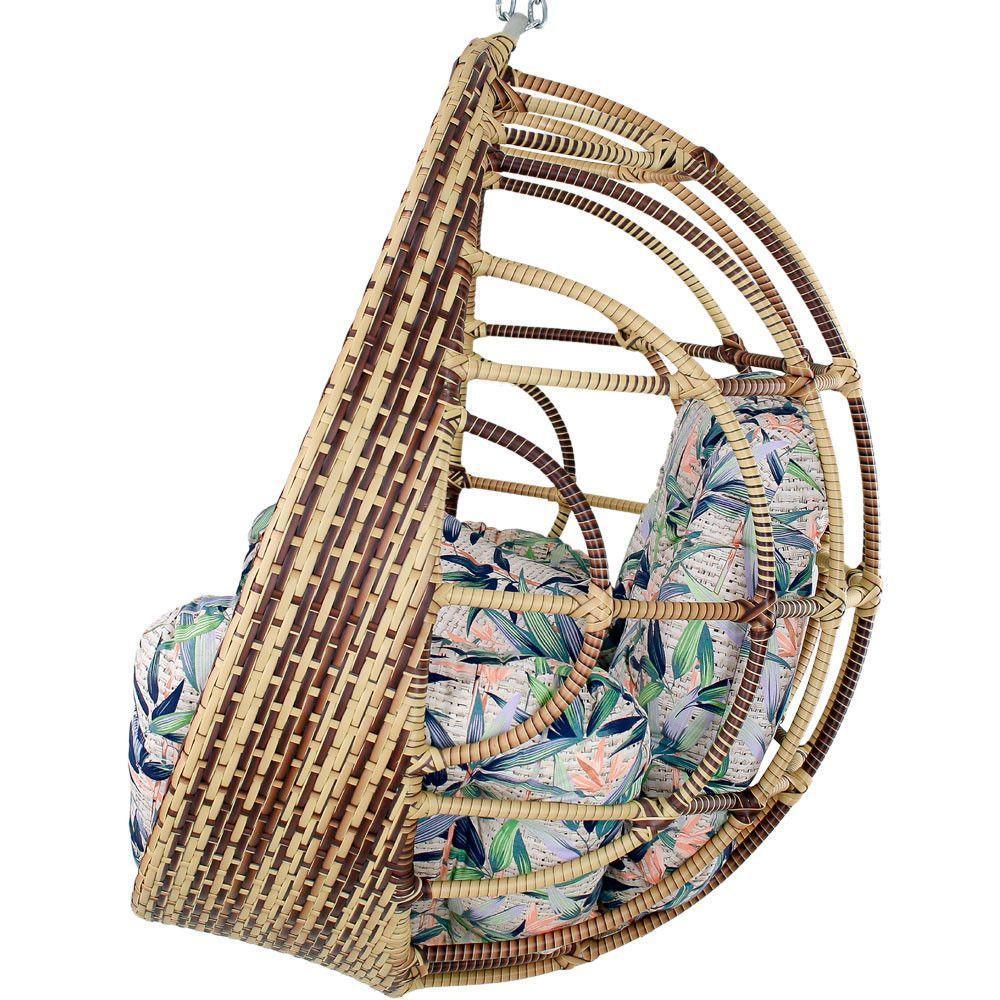 Balanço Ninho Suspenso Hungria Cappuccino E Vinales Azul - 3