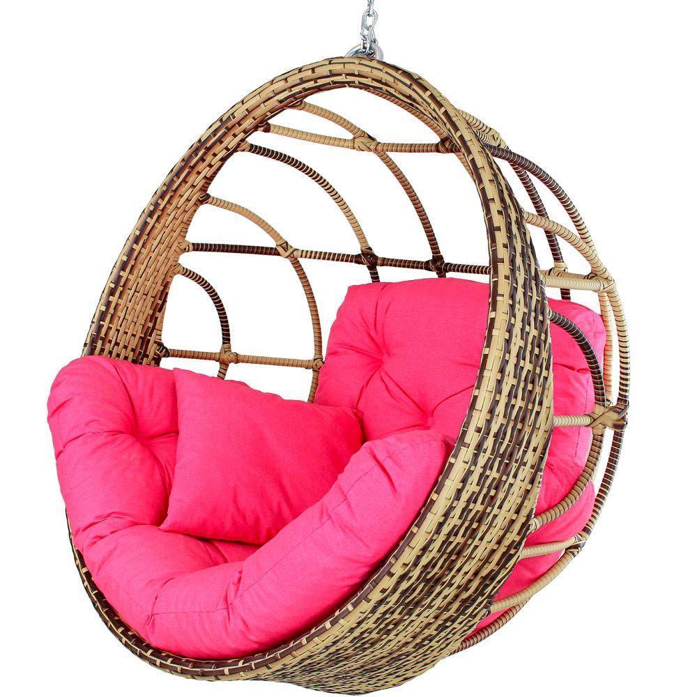 Balanço Ninho Suspenso Hungria Cappuccino E Lisato Pink - 2