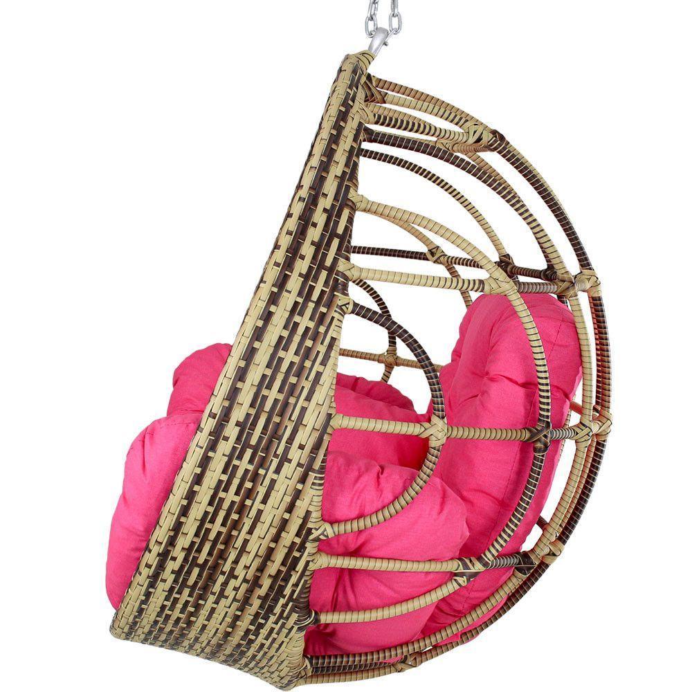 Balanço Ninho Suspenso Hungria Cappuccino E Lisato Pink - 3