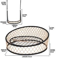 1 Chaise Almofadas Balanço Mesa Corda Náutica - 2