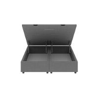 Base Cama Box Baú Casal King Size Linho Skybox Cinza - 3