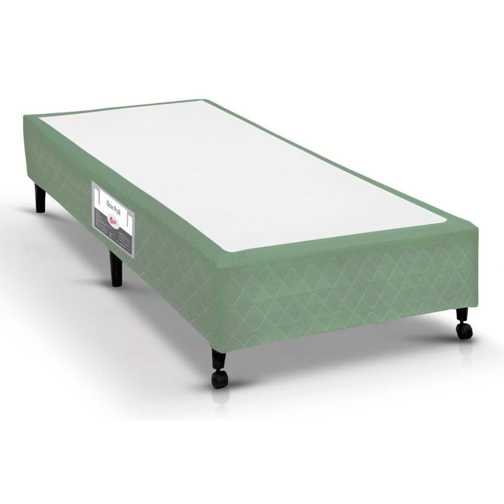 Cama Box Base Universal Solteiro Poli Tecido Green (88x188x23) - Castor - 1