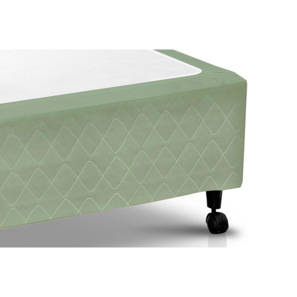Cama Box Base Universal Solteiro Poli Tecido Green (88x188x23) - Castor - 3