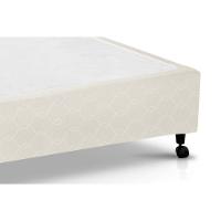 Cama Box Base Universal Queen Poli Tecido Clean (158x198x23) - Castor - 3
