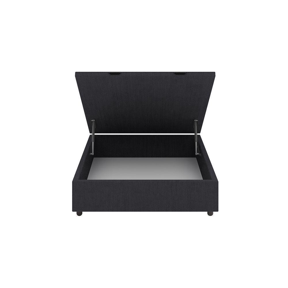 Base Cama Box Baú Viúva Veludo Skybox Preto - 3