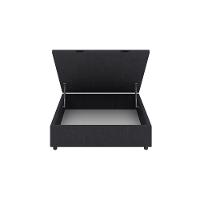 Base Cama Box Baú Viúva Veludo Skybox Preto - 3