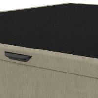 Base Cama Box Baú Casal Veludo Skybox Bege - 2