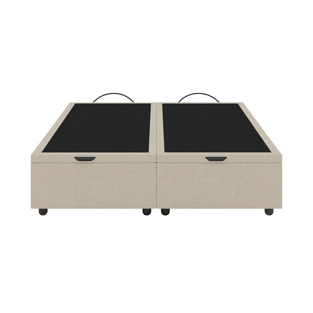 Base Cama Box Baú Casal Queen Size Linho Skybox Bege - 3