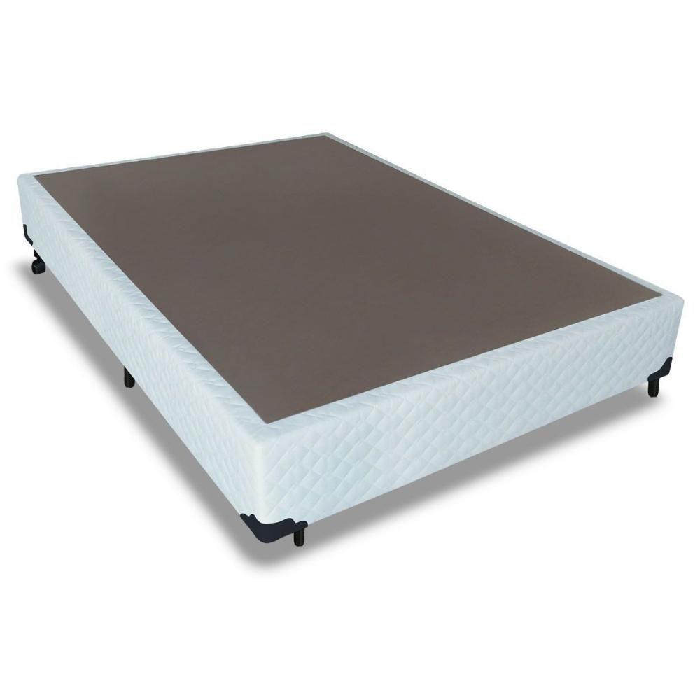 Cama Box Base Universal Viúva Tecido White (128x188x25) - Probel - 1