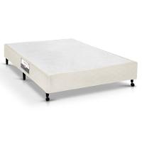 Cama Box Base Universal Casal Poli Tecido Clean (138x188x23) - Castor - 1