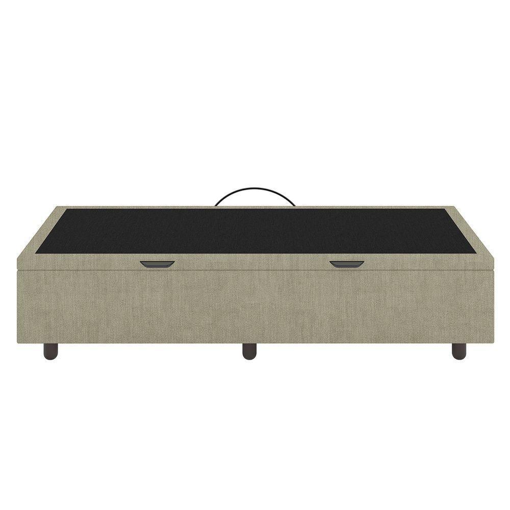 Base Cama Box Baú Solteiro Veludo Skybox Bege - 3