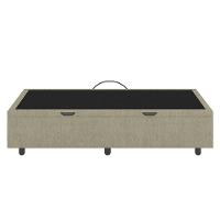 Base Cama Box Baú Solteiro Veludo Skybox Bege - 3