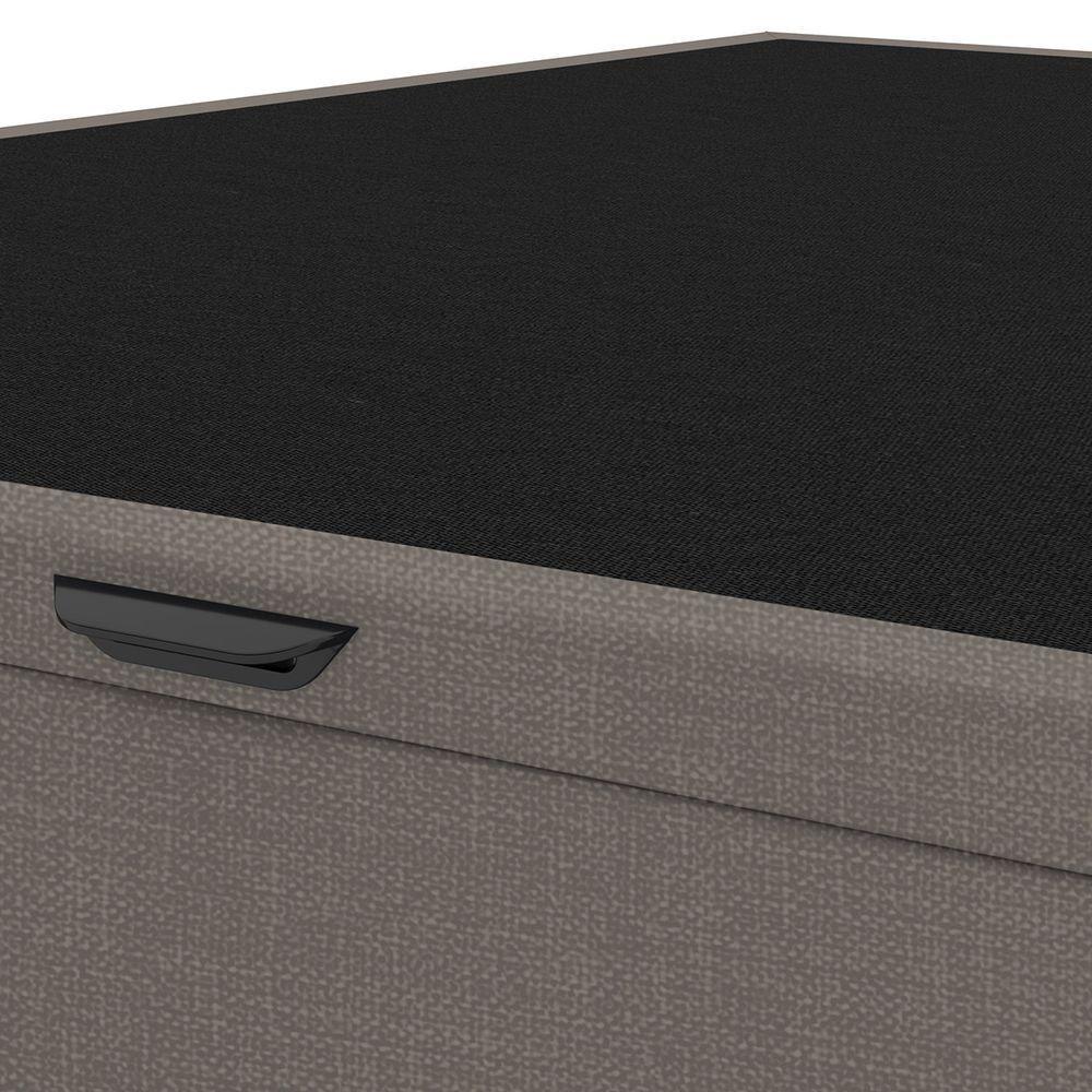 Base Cama Box Baú Viúva Linho Skybox Marrom - 2