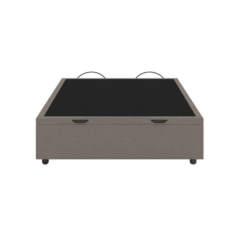 Base Cama Box Baú Viúva Linho Skybox Marrom - 3