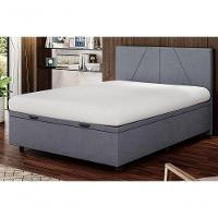 Base Cama Box Baú Casal Linho Skybox Cinza - 1