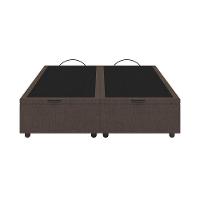Base Cama Box Baú Casal Queen Size Veludo Skybox Marrom - 2