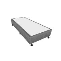 Cama Box Base Universal Solteiro Poli Tecido Gray (88x188x27) - Castor - 1