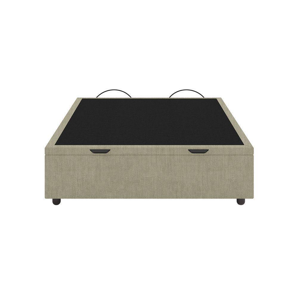 Base Cama Box Baú Viúva Veludo Skybox Bege - 5