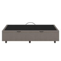 Base Cama Box Baú Solteiro Linho Skybox Marrom - 3