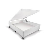 Cama Box Baú Universal Viúva Courano White New (128x188x30) - Castor - 1