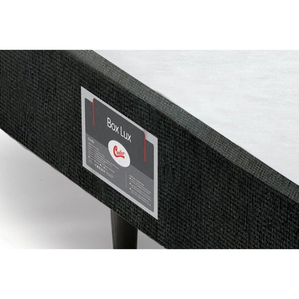 Cama Box Base Universal Solteiro Lux Chenille Black (78x188x23) - Castor - 2