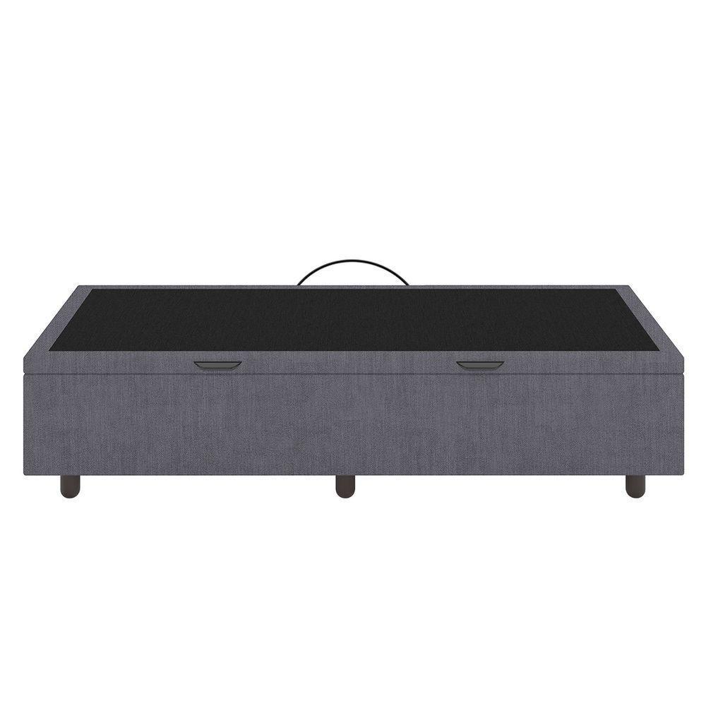 Base Cama Box Baú Solteiro Veludo Skybox Cinza - 3
