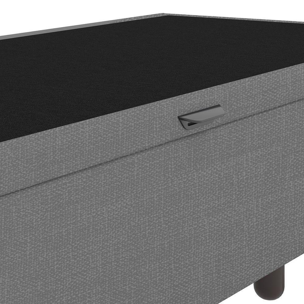 Base Cama Box Baú Solteiro Linho Skybox Cinza - 3