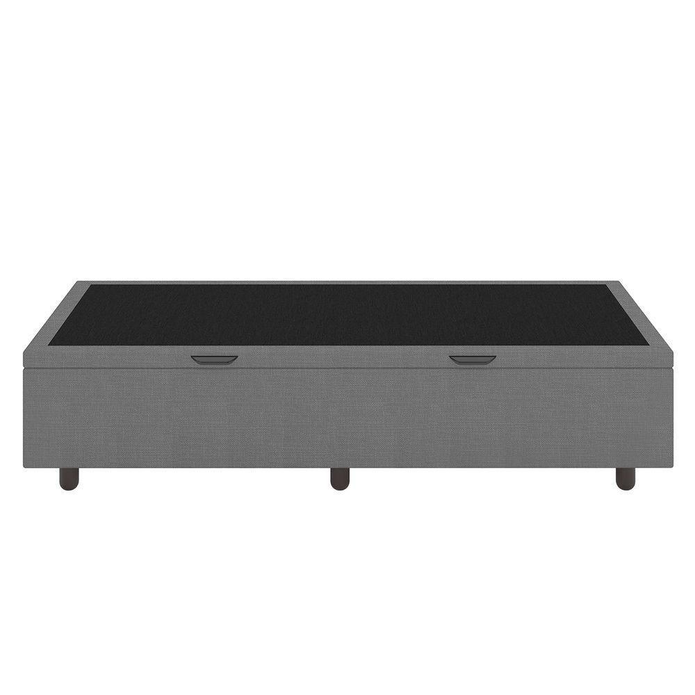 Base Cama Box Baú Solteiro Linho Skybox Cinza - 5