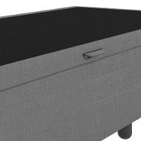 Base Cama Box Baú Solteiro Linho Skybox Cinza - 3