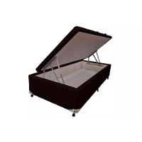Cama Box Baú Universal Solteiro Courano Brown New (88x188x35) - Castor - 1