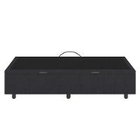 Base Cama Box Baú Solteiro Veludo Skybox Preto - 3