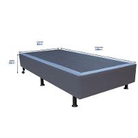 Base Cama Box Solteiro Corano Cinza - 2