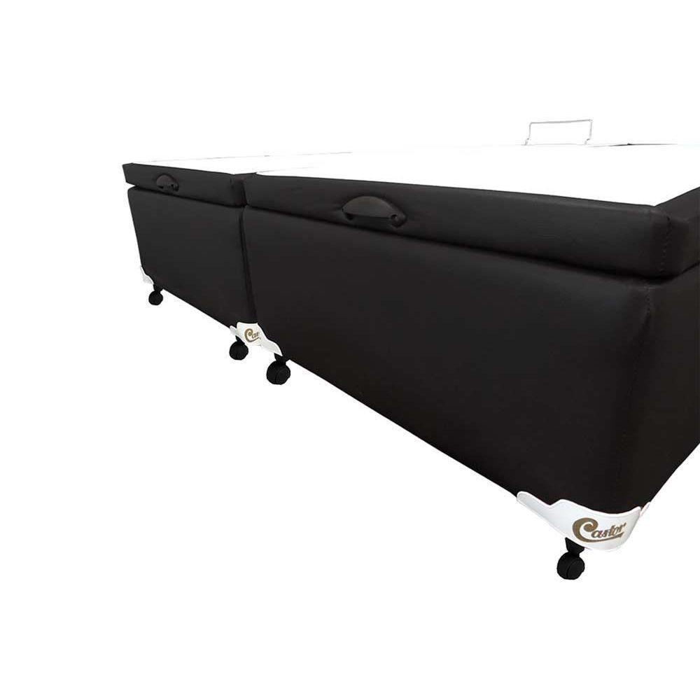 Cama Box Baú Universal Casal Courano Black New (138x188x35) - Castor - 4